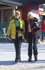 GIGI and BELLA HADID Skiing on Snow-covered Slopes of Aspen 12/19/2022