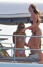 GWYNETH PALTROW and APPLE MARTIN in Bikinis at a Yacht in Barbados 12/20/2022