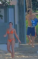 GWYNETH PALTROW and APPLE MARTIN in Bikinis on the Beach in Bridgetown 12/27/2022
