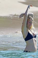 GWYNETH PALTROW and APPLE MARTIN in Bikinis on the Beach in Bridgetown 12/27/2022