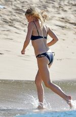 GWYNETH PALTROW and APPLE MARTIN in Bikinis on the Beach in Bridgetown 12/27/2022