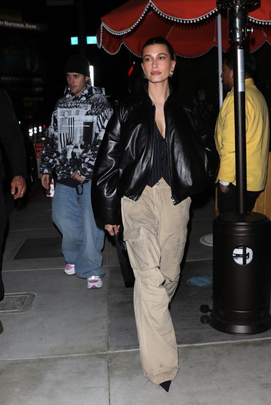 HAILEY and Justin BIEBER Leaves Bird Streets Club in West Hollywood 12/14/2022