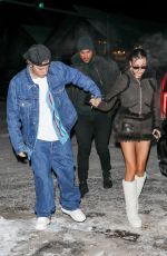 HAILEY and Justin BIEBER Night Out for Dinner with Friends in Aspen 12/29/2022