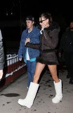 HAILEY and Justin BIEBER Night Out for Dinner with Friends in Aspen 12/29/2022