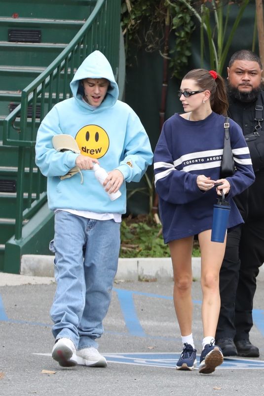 HAILEY and Justin BIEBER Out for Workout at Hot Yoga in Los Angeles 12/17/2022