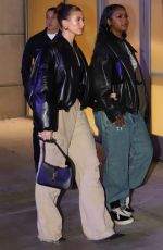 HAILEY BIEBER and JUSTINE SKYE Arrives at Lakers Game at Crypto.com Arena in Los Angeles 112/13/2022