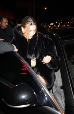 HAILEY BIEBER Arrives at Zack Bia