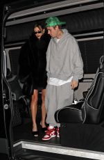 HAILEY BIEBER Arrives at Zack Bia