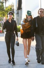 HAILEY BIEBER, JUSTINE SKYE and LORI HARVEY Out for Lunch in West Hollywood 12/12/2022