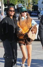 HAILEY BIEBER, JUSTINE SKYE and LORI HARVEY Out for Lunch in West Hollywood 12/12/2022