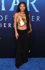 HALLE BAILEY at Avatar: The Way of Water Premiere in Los Angeles 12/12/2022