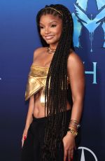 HALLE BAILEY at Avatar: The Way of Water Premiere in Los Angeles 12/12/2022