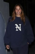 HANNA CROSS Leaves Churchome Church Service at Saban Theatre in Beverly Hills 11/30/2022