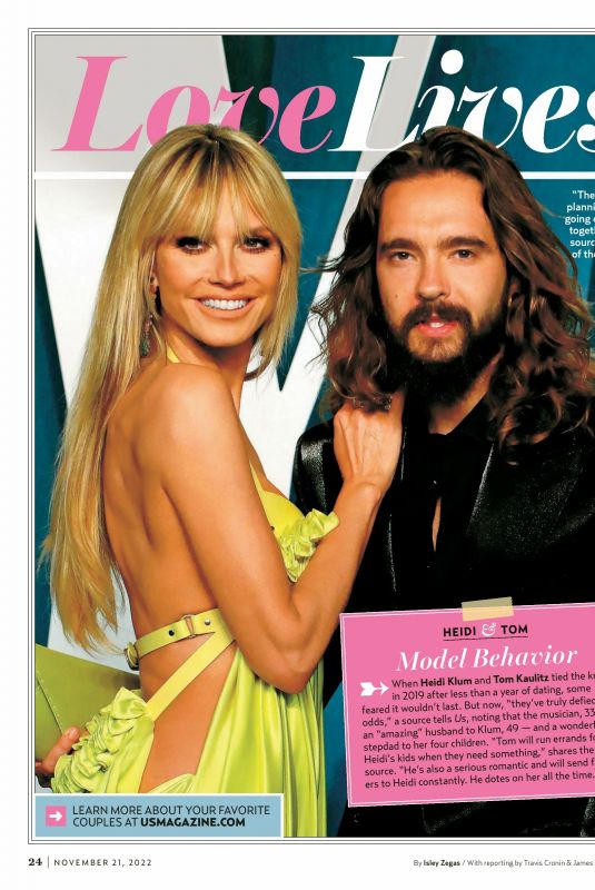 HEIDI KLUM and Tom Kaulitz in Us Weekly, November 2022