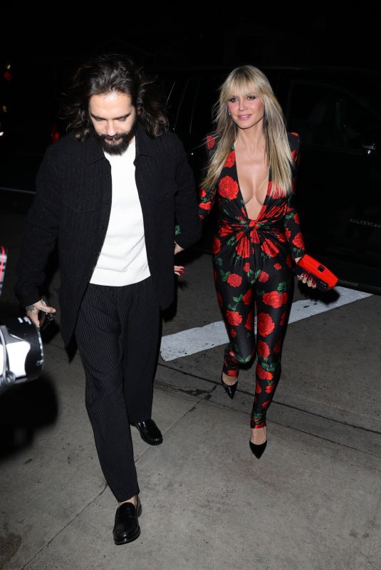 HEIDI KLUM and Tom Kaulitz Night Out in Santa Monica 12/22/2022