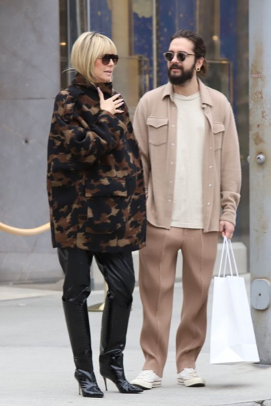 HEIDI KLUM and Tom Kaulitz Out Shopping on Rodeo Drive 12/15/2022