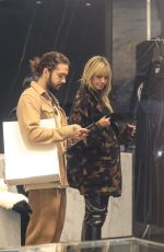 HEIDI KLUM and Tom Kaulitz Shopping at Yves Saint Laurent on Rodeo Drive in Beverly Hills 12/15/2022