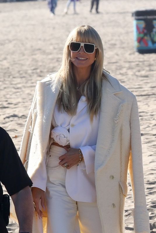 HEIDI KLUM on the Set of Germany