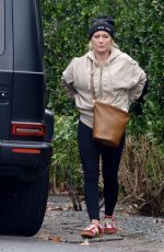 HILARY DUFF Out for Brunch in Los Angeles 12/04/2022