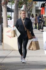 HILARY DUFF Shopping for Christmas Supplies in Los Angeles 12/10/2022