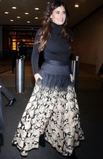 IDINA MENZEL Arrives at CBS Studios in New York 12/02/2022