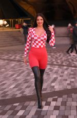 IVANA KNOLL at a Photoshoot at Hudson Yards in New York 12/28/2022