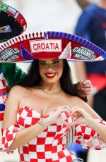 IVANA KNOLL at Argentina vs Croatia Game at FIFA World Cup in Doha 12/13/2022