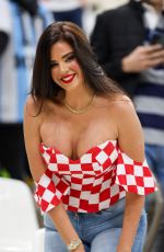 IVANA KNOLL at Argentina vs Croatia Game at FIFA World Cup in Doha 12/13/2022
