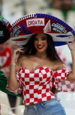 IVANA KNOLL at Argentina vs Croatia Game at FIFA World Cup in Doha 12/13/2022