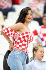 IVANA KNOLL at Argentina vs Croatia Game at FIFA World Cup in Doha 12/13/2022