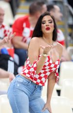 IVANA KNOLL at Argentina vs Croatia Game at FIFA World Cup in Doha 12/13/2022