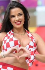 IVANA KNOLL at Croatia vs Belgium Game at 2022 World Cup in Qatar 12/01/2022