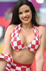 IVANA KNOLL at Croatia vs Belgium Game at 2022 World Cup in Qatar 12/01/2022