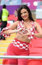 IVANA KNOLL at Croatia vs Belgium Game at 2022 World Cup in Qatar 12/01/2022