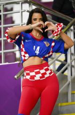 IVANA KNOLL at Croatia vs Morocco Game at FIFA World Cup in Qatar 12/17/2022
