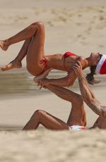 IZABEL GOULART in Bikini and Kevin Trapp at the Beach in Saint Barts 12/25/2022