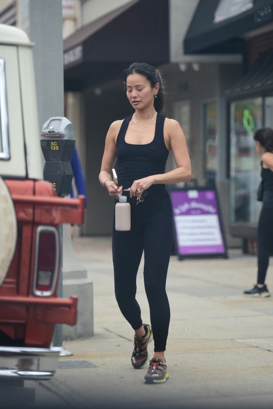 JAMIE CHUNG Leaves a Workout in Los Angeles 12/27/2022