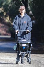 JENNIFER LAWRENCE Out with Her Baby at a School of Ducks at a Los Angeles Lake 12/29/2022