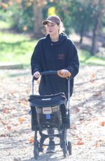 JENNIFER LAWRENCE Out with Her Baby at a School of Ducks at a Los Angeles Lake 12/29/2022