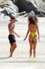 JESSICA AIDI in Bikini at a Beach in St-Barth 12/08/2022
