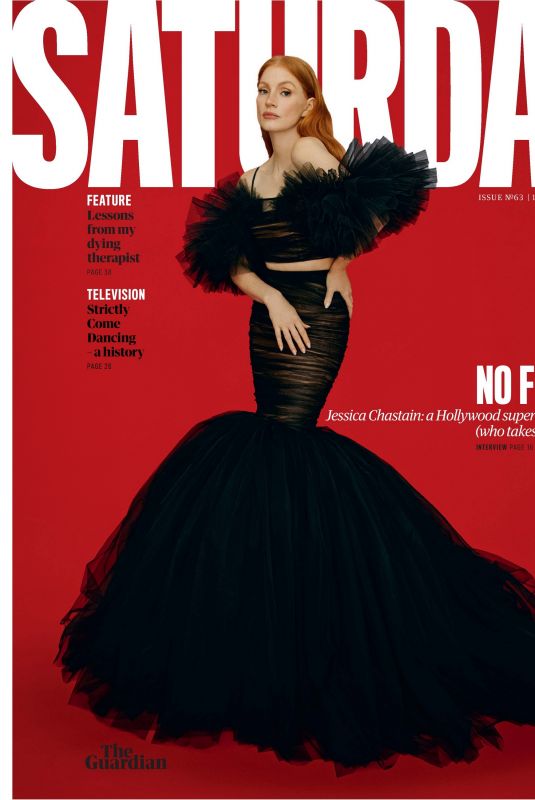 JESSICA CHASTAIN in The Saturday Guardian, December 2022