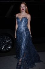 JESSICA CHASTAIN Night Out in New York 12/08/2022