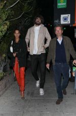JESSICA STROTHER Out for Dinner with Her Boyfriend at Matsuhisa in Beverly Hills 11/30/2022