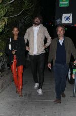 JESSICA STROTHER Out for Dinner with Her Boyfriend at Matsuhisa in Beverly Hills 11/30/2022