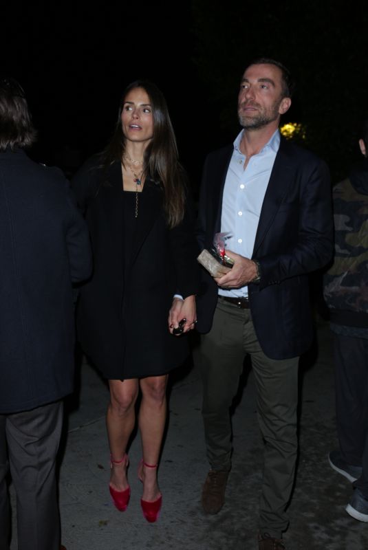 JORDANA BREWSTER and Mason Morfit Arrives at Jennifer Klein’s Day of Indulgence Holiday Party in Brentwood 12/03/2022