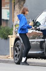 KAIA GERBER in Blue Hoodie and Yoga Pants Out in Los Feliz 12/22/2022