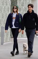 KAIA GERBER Out with a Friend at Maru Coffee in Los Angeles 12/01/2022