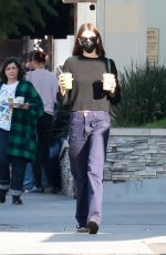 KAIA GERBER Stops by Maru Coffee in Los Feliz 12/23/2022