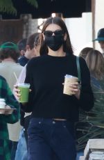 KAIA GERBER Stops by Maru Coffee in Los Feliz 12/23/2022