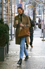 KARLIE KLOSS Out for Coffee in New York 12/14/2022